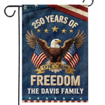 Custom Flag - Personalized America 250th Anniversary Gifts For Mom, Dad, Brother, Sister, Kids - Family Is Our Home