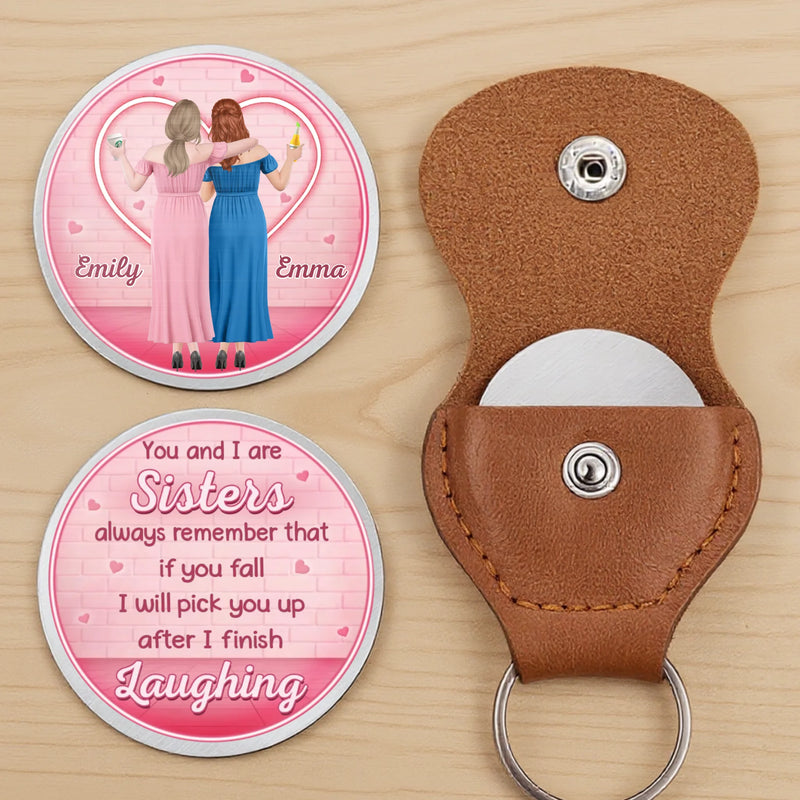 Custom Pocket Hug - Personalized Best Friend Birthday Gifts For Women, Besties, Sisters, BFF - Forever My Chaos Twin