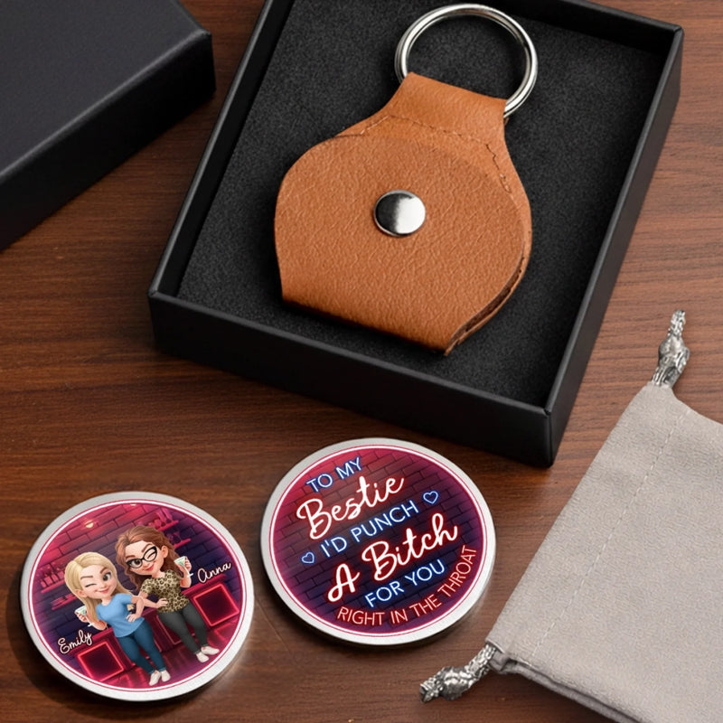 Custom Pocket Hug - Personalized Best Friend Birthday Gifts For Women, Besties, Sisters, BFF - Best Friends, Bad Decisions