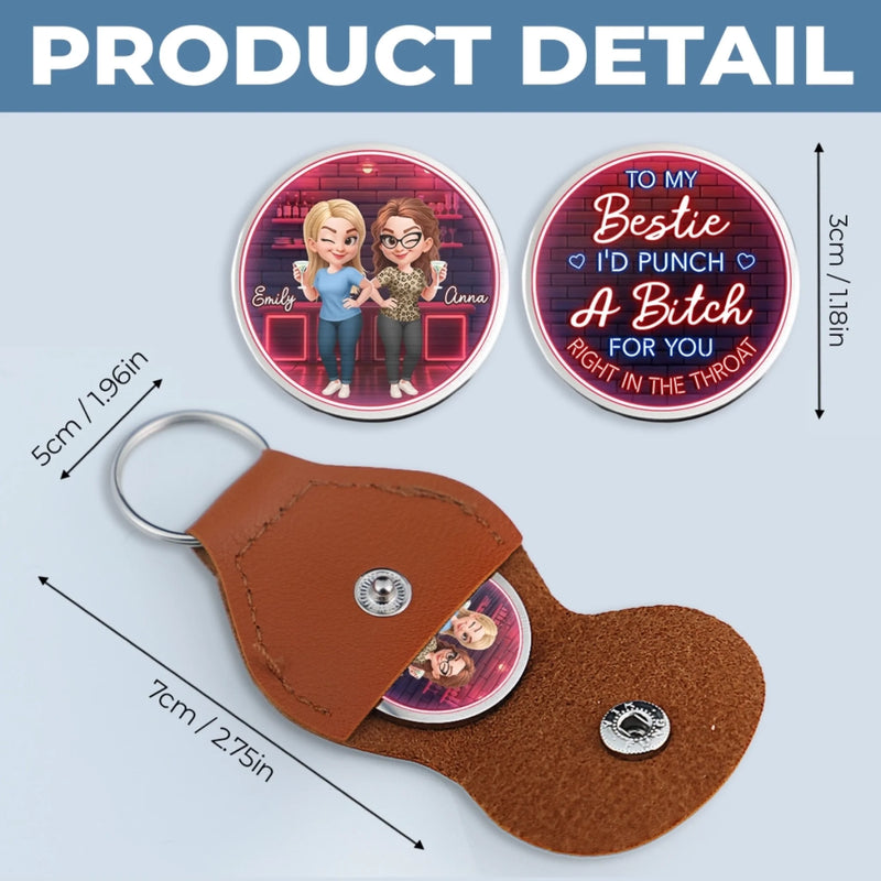 Custom Pocket Hug - Personalized Best Friend Birthday Gifts For Women, Besties, Sisters, BFF - Best Friends, Bad Decisions