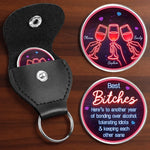 Custom Pocket Hug - Personalized Best Friend Birthday Gifts For Women, Besties, Sisters, BFF - Sip Happens Together