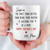 Custom Mug - Personalized Morher's Day Birthday Gifts For Daughter - Proud Of The Woman You Are
