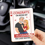 Custom Car Visor Clip - Personalized Anniversary Wedding Gifts For Husband And Wife, Him And Her - Always Better Together