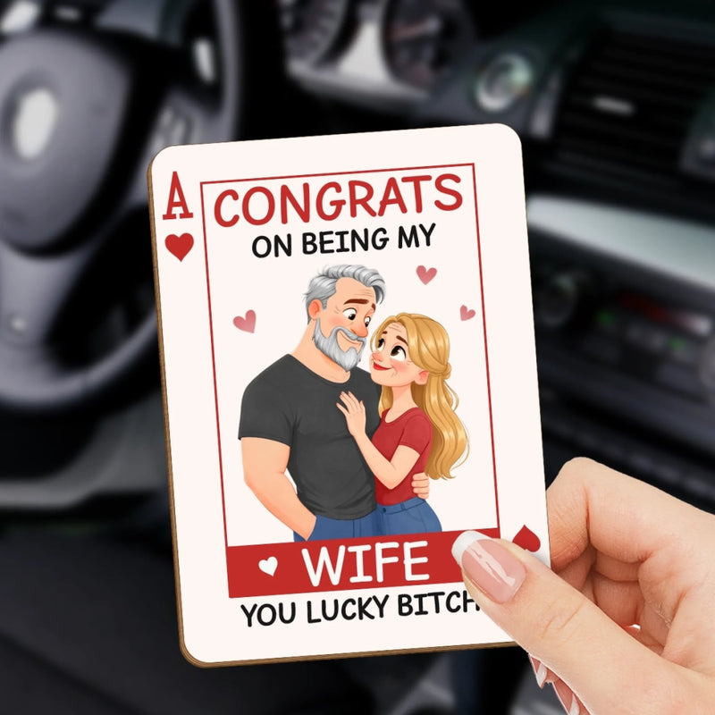 Custom Car Visor Clip - Personalized Anniversary Wedding Gifts For Husband And Wife, Him And Her - You And Me Always