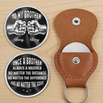 Custom Pocket Hug - Personalized Birthday Gifts For Brother - Brothers Through Every Storm Together