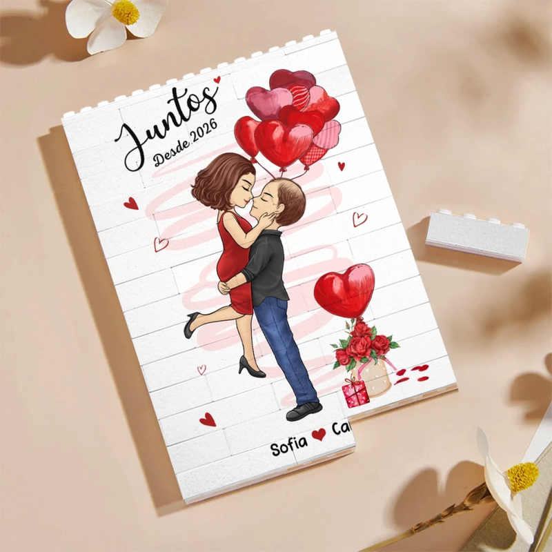 Bloques De Construcción Personalizados En Forma De Rectángulo Vertical – Regalo De Aniversario De Boda Personalizado Para Esposo Y Esposa, Para Él Y Para Ella – Siempre Eligiéndonos