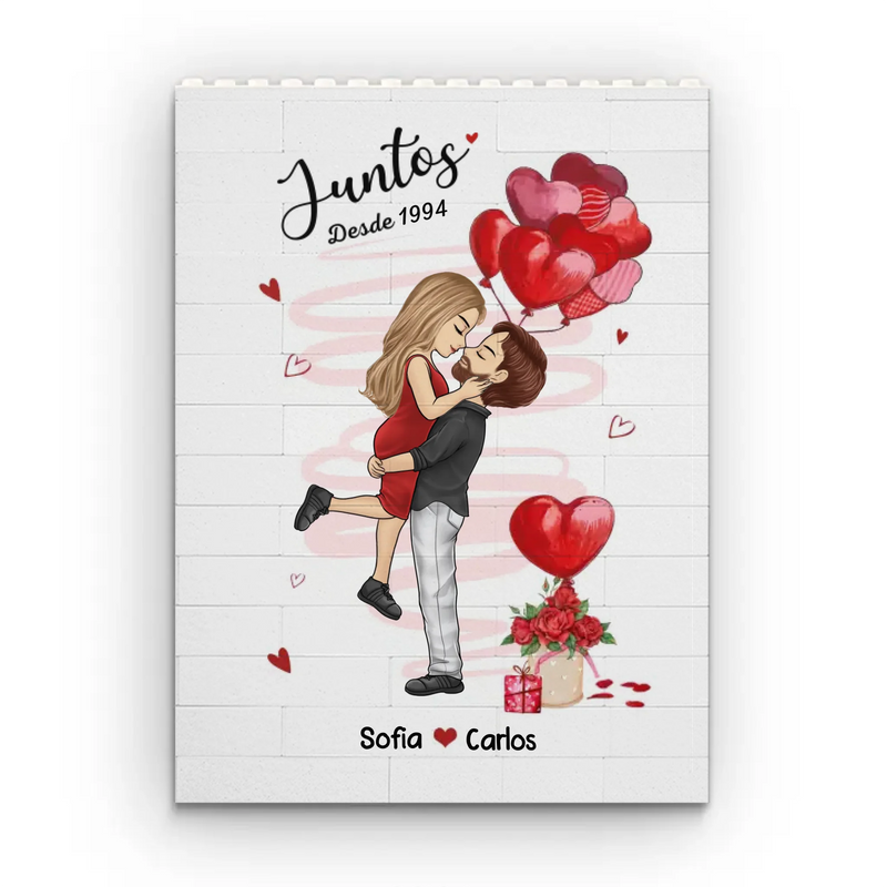 Bloques De Construcción Personalizados En Forma De Rectángulo Vertical – Regalo De Aniversario De Boda Personalizado Para Esposo Y Esposa, Para Él Y Para Ella – Siempre Eligiéndonos