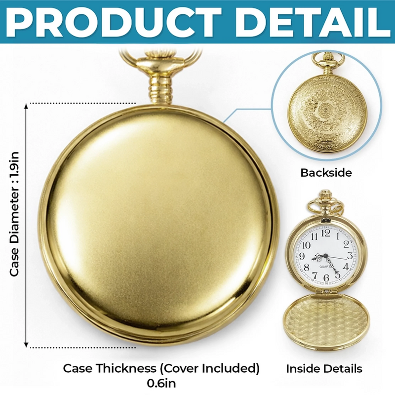 Custom Pocket Watch - Personalized Birthday Gifts For Brother - Forever Loyal As Brothers