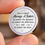 Custom Pocket Hug - Personalized Best Friend Birthday Gifts For Women, Besties, Sisters, BFF - Miles Apart, Still Close