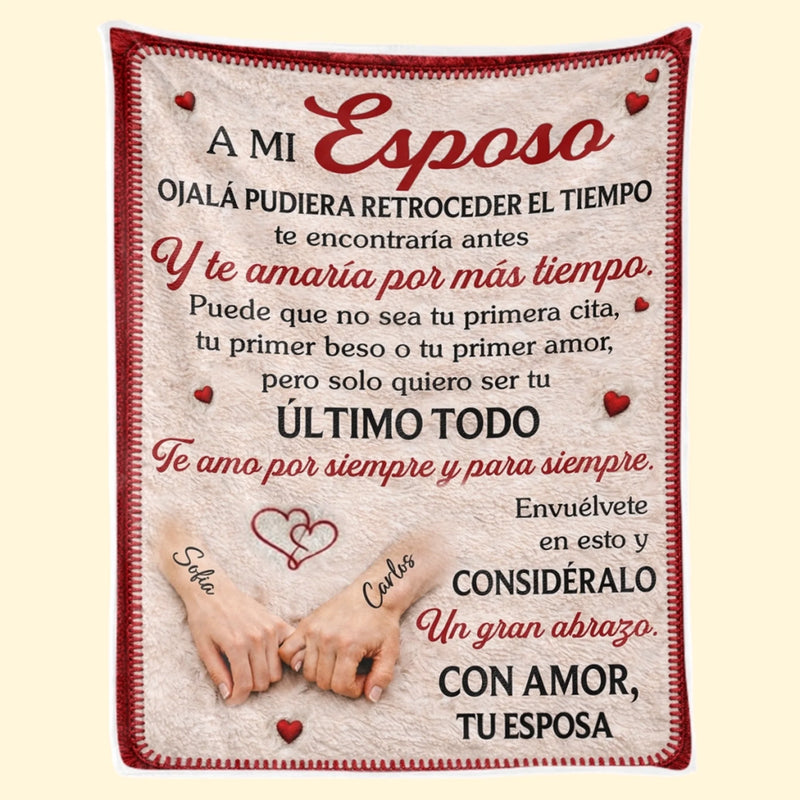 Manta Personalizada – Regalos Personalizados de Aniversario y Boda para Esposo y Esposa, Para Él y Para Ella – Juntos Se Siente Perfecto