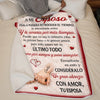 Manta Personalizada – Regalos Personalizados de Aniversario y Boda para Esposo y Esposa, Para Él y Para Ella – Juntos Se Siente Perfecto