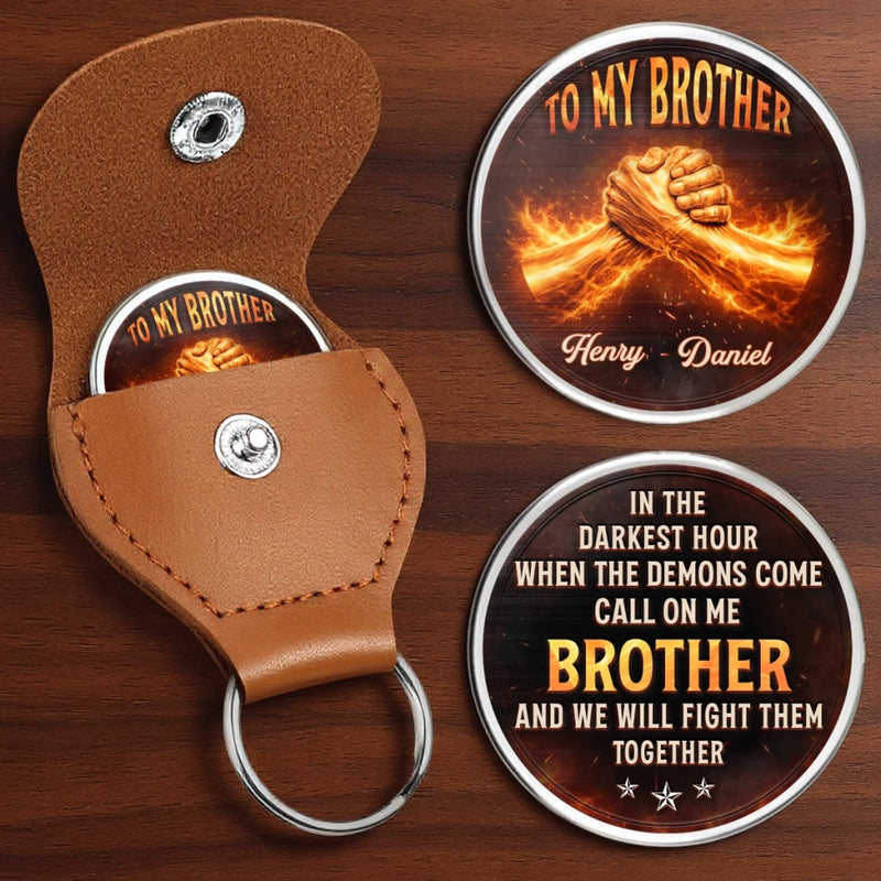 Custom Pocket Hug - Personalized Birthday Gifts For Brother - Bound To Be Brothers
