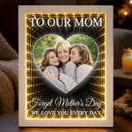 Custom Photo Infinity Mirror Light Box - Personalized Mother's Day Birthday Gifts For Mom - Celebrating Moms With Love