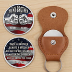 Custom Pocket Hug - Personalized America 250th Anniversary Gifts For Brothers - Brotherhood Never Breaks
