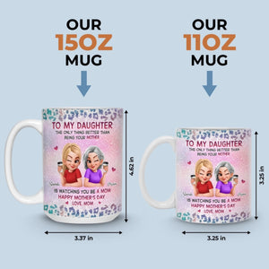 Custom 3D Inflated Effect Printed Mug - Personalized Mother's Day Gifts For Mom, Daughter - Forever My Little Girl