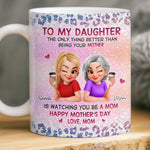 Custom 3D Inflated Effect Printed Mug - Personalized Mother's Day Gifts For Mom, Daughter - Forever My Little Girl