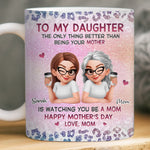 Custom 3D Inflated Effect Printed Mug - Personalized Mother's Day Gifts For Mom, Daughter - Forever My Little Girl