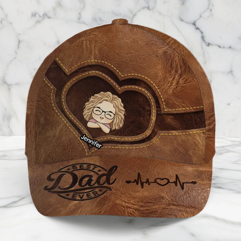 Custom Hat, All Over Print Classic Cap - Personalized 4th Of July Gifts For Dad, Grandpa - Home Of The Brave Dad