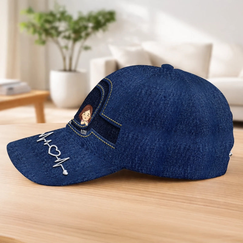 Custom Hat, All Over Print Classic Cap - Personalized 4th Of July Gifts For Dad, Grandpa - Greatest Family Man