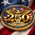 Commemorative Keepsake Coin - America 250th Anniversary Gifts For Family - Proud Of Our Shared Heritage