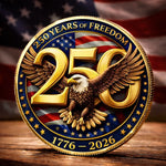 Commemorative Keepsake Coin - America 250th Anniversary Gifts For Patriots, Veterans, History Enthusiasts - United In Freedom And Pride