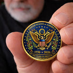 Commemorative Keepsake Coin - America 250th Anniversary Gifts For Family - Strong Roots Bright Future