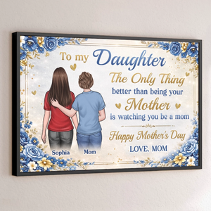 Custom Horizontal Poster - Personalized Mother's Day Birthday Gifts For Daughter - The Sweetest Journey