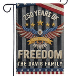 Custom Flag - Personalized America 250th Anniversary Gifts For Family - United By History And Hope