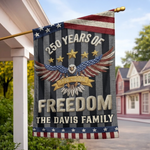 Custom Flag - Personalized America 250th Anniversary Gifts For Family - United By History And Hope