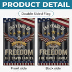 Custom Flag - Personalized America 250th Anniversary Gifts For Family - United By History And Hope