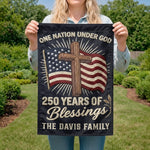 Custom Flag - Personalized America 250th Anniversary Gifts For Family - Stars Shine With Pride