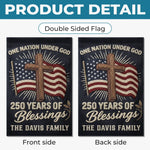 Custom Flag - Personalized America 250th Anniversary Gifts For Family - Stars Shine With Pride