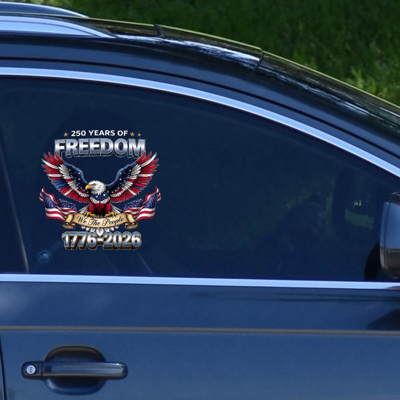 Custom RV Decal - Personalized America 250th Anniversary Gifts For Men And Women - Born To Shine