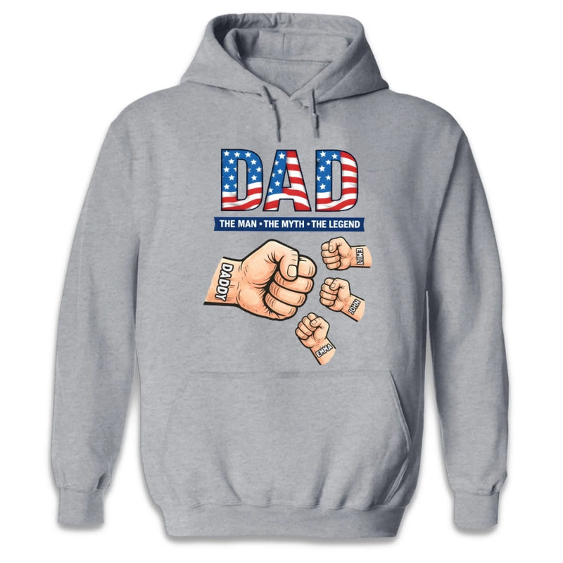 Custom Unisex T-shirt, Premium T-shirt, Hoodie - Personalized Birthday Gifts For Dad, Grandpa - Dad My Greatest Support