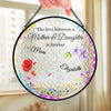 Custom Stained Glass Window Hanging Suncatcher - Personalized Mother's Day Gifts For Mom, Daughter - A Bond Like No Other