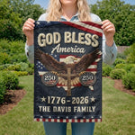Custom Flag - Personalized America 250th Anniversary Gifts For Family - Courage Built Our Future