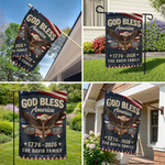 Custom Flag - Personalized America 250th Anniversary Gifts For Family - Courage Built Our Future