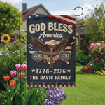 Custom Flag - Personalized America 250th Anniversary Gifts For Family - Courage Built Our Future