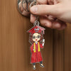 You Belived You Could So You Did - Family Personalized Custom Shaped Acrylic Keychain - Graduation Gift For Family Members, Siblings, Brothers, Sisters