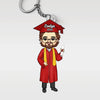 You Belived You Could So You Did - Family Personalized Custom Shaped Acrylic Keychain - Graduation Gift For Family Members, Siblings, Brothers, Sisters