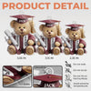 Pawsitively Proud Graduate - Family Personalized Custom Shaped Acrylic Keychain - Graduation Gift For Family Members, Siblings, Brothers, Sisters