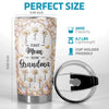 Custom Tumbler - Personalized Mother's Day Birthday Gifts For Mom, Grandma - Grandma’s Blooming Love