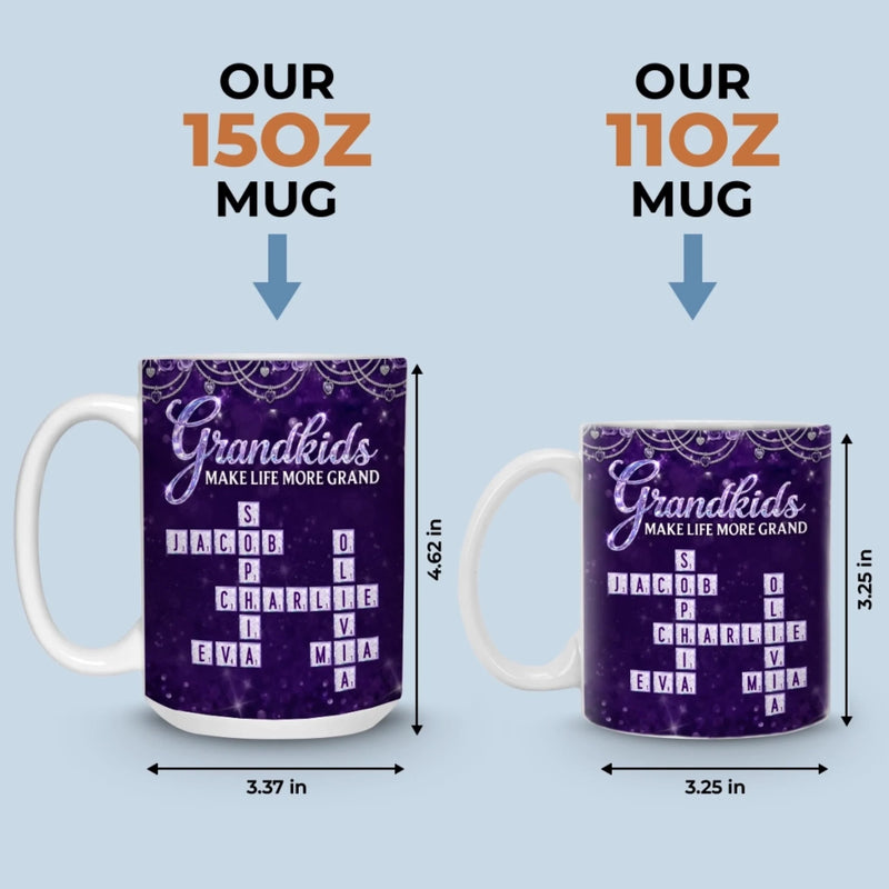 Custom Scrabble Mug - Personalized Mother's Day Birthday Gifts For Mom, Grandma - My Favorite Word Game