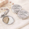 Custom Compact Mirror - Personalized Best Friend Birthday Gifts For Women, Besties, Sisters, BFF - Pinky Promise, Forever