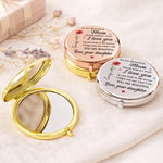 Custom Compact Mirror - Personalized Mother's Day Birthday Gifts For Mom - Thank You For Being You, Mom