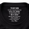 Custom Inside Neck Print T-Shirt - Personalized Birthday Gifts For Son, Daughter - I Will Always Have Your Back