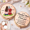 Custom Compact Mirror - Personalized Mother's Day Birthday Gifts For Mom - The Sweetest Kind Of Reminder