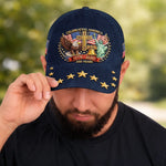 Custom Hat, All Over Print Classic Cap - Personalized America 250th Anniversary Gifts For Women, Men - Roots Of Hope And Honor