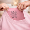 Custom Inside Neck Print T-Shirt - Personalized Anniversary Wedding Gifts For Husband And Wife, Him And Her - Love Grows Stronger Together