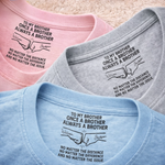 Custom Inside Neck Print T-Shirt - Personalized Birthday Gifts For Brother - Forever Proud To Be Brothers